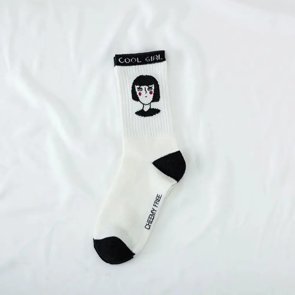 Long Tube Sock Male Japanese College Style Korean Sports Socks Couple Mens Sock High Top Female Trendy Cotton Socks Calcetines