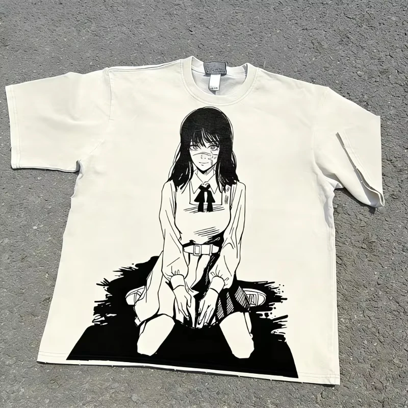 Chainsaw Man - Asa Mitaka - Yoru War Devil - Scars - Comic Art T-Shirt - Suitable for Fans' Outfits Y2k Ins