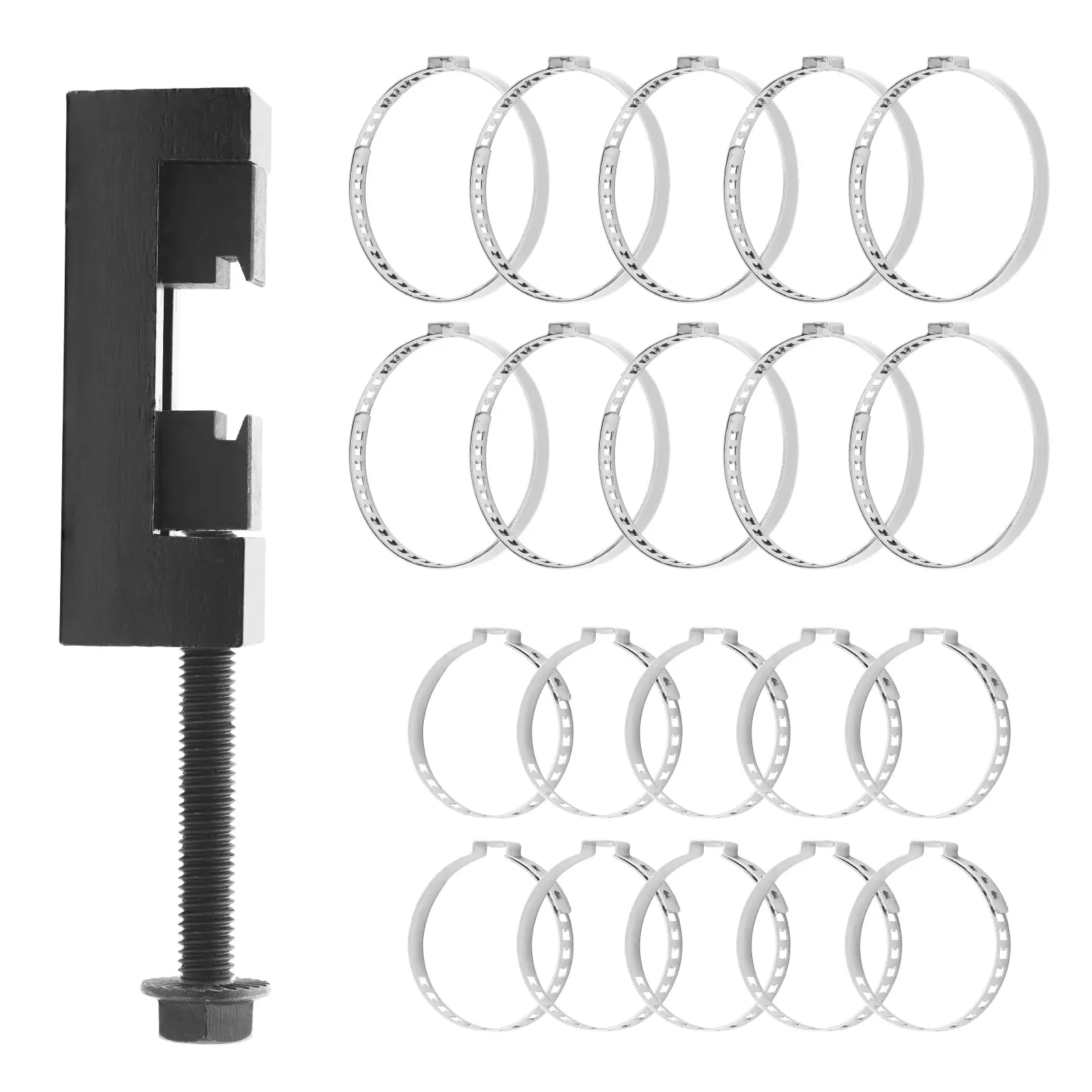 

CV Boot Clamp Pliers Tool With 20pcs 304 Stainless Steel Single Ear Hose Clamps For Car Drive Shaft Maintenance