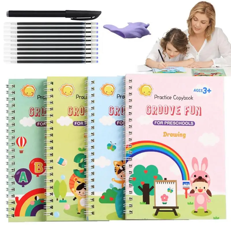 

Magic Writing Practice Book Handwriting Practice Workbook Letter Number Math Drawing Tracing Workbooks For Kids Toddlers