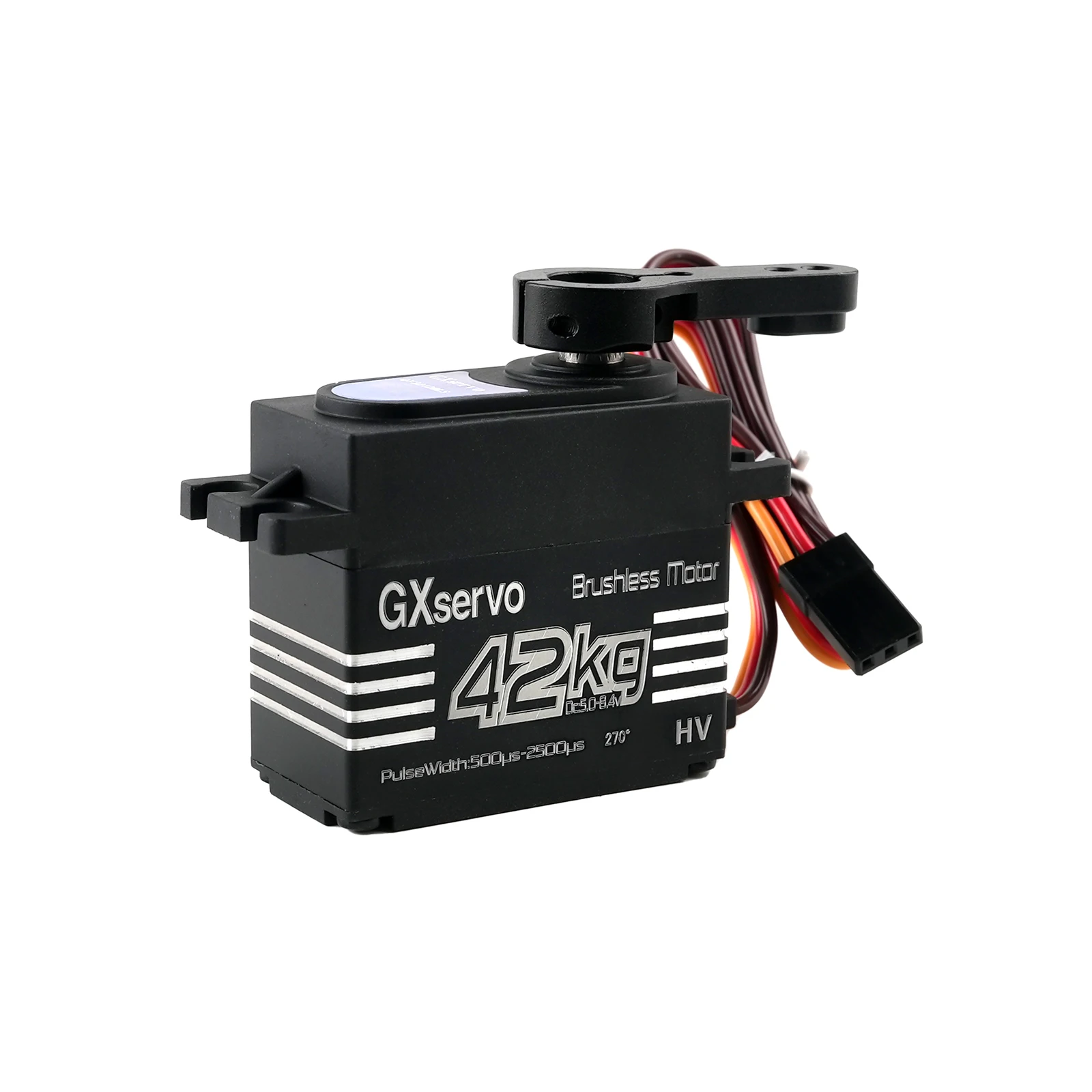 

Цифровой бесщеточный сервопривод 42 кг/см с металлическим редуктором, 180-270 градусов, для радиоуправляемых роботов, машинок, игрушек DIY для мальчиков