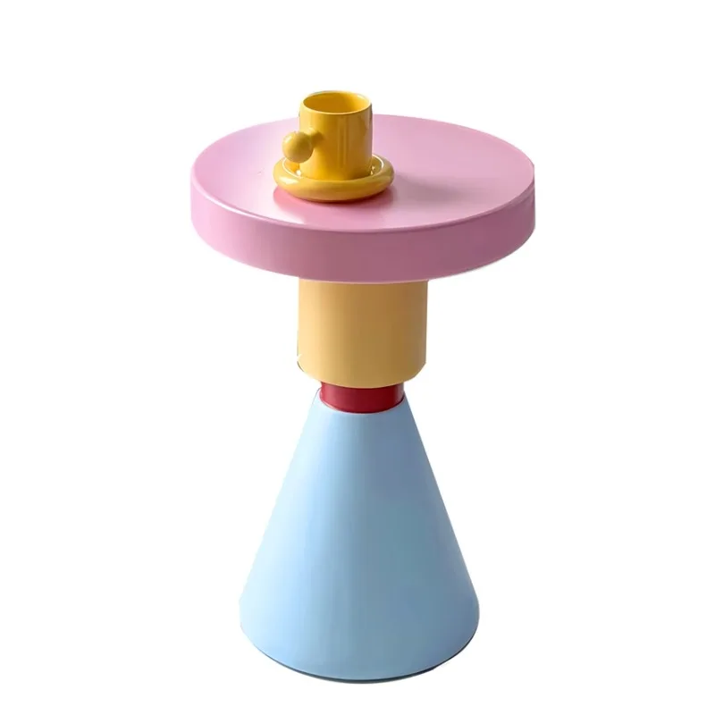 

Simple Nordic round small side table, sofa side table, small coffee table, living room corner, small dopamine round