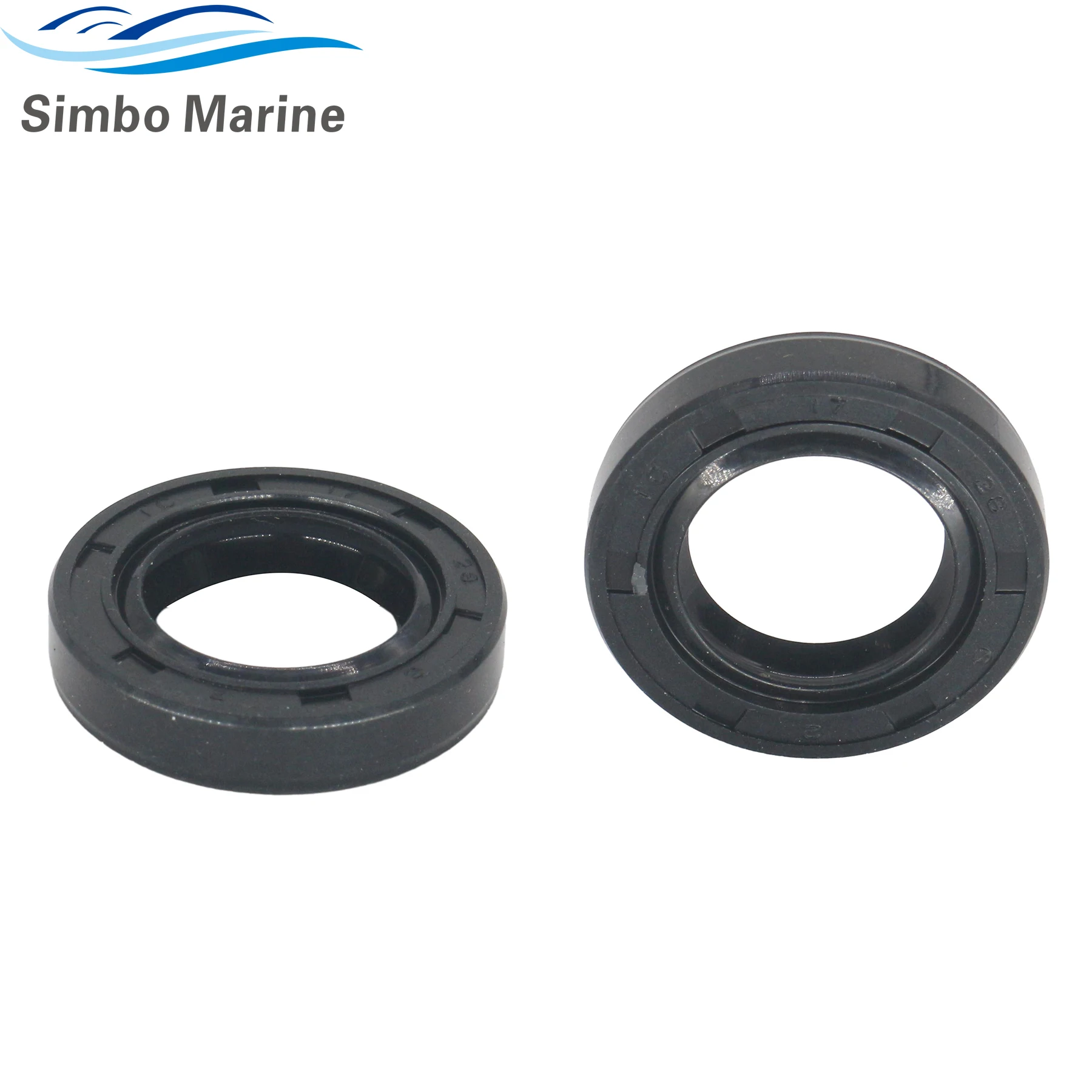 2 Sets 09282-17009 Outboard Oil Seal Fits for Suzuki 25 30 40 50 55 60 65 HP 2 Stroke Boat Motor Replacement Parts 09282-17009