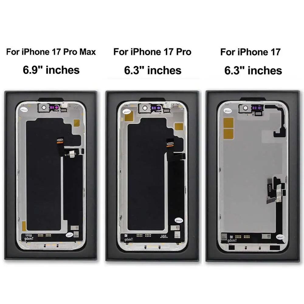 For iPhone 17 pro Max OLED HX LCD 3D Touch Screen Digitizer Assembly for iPhone 17/17 pro High-Quality Replacement Screen