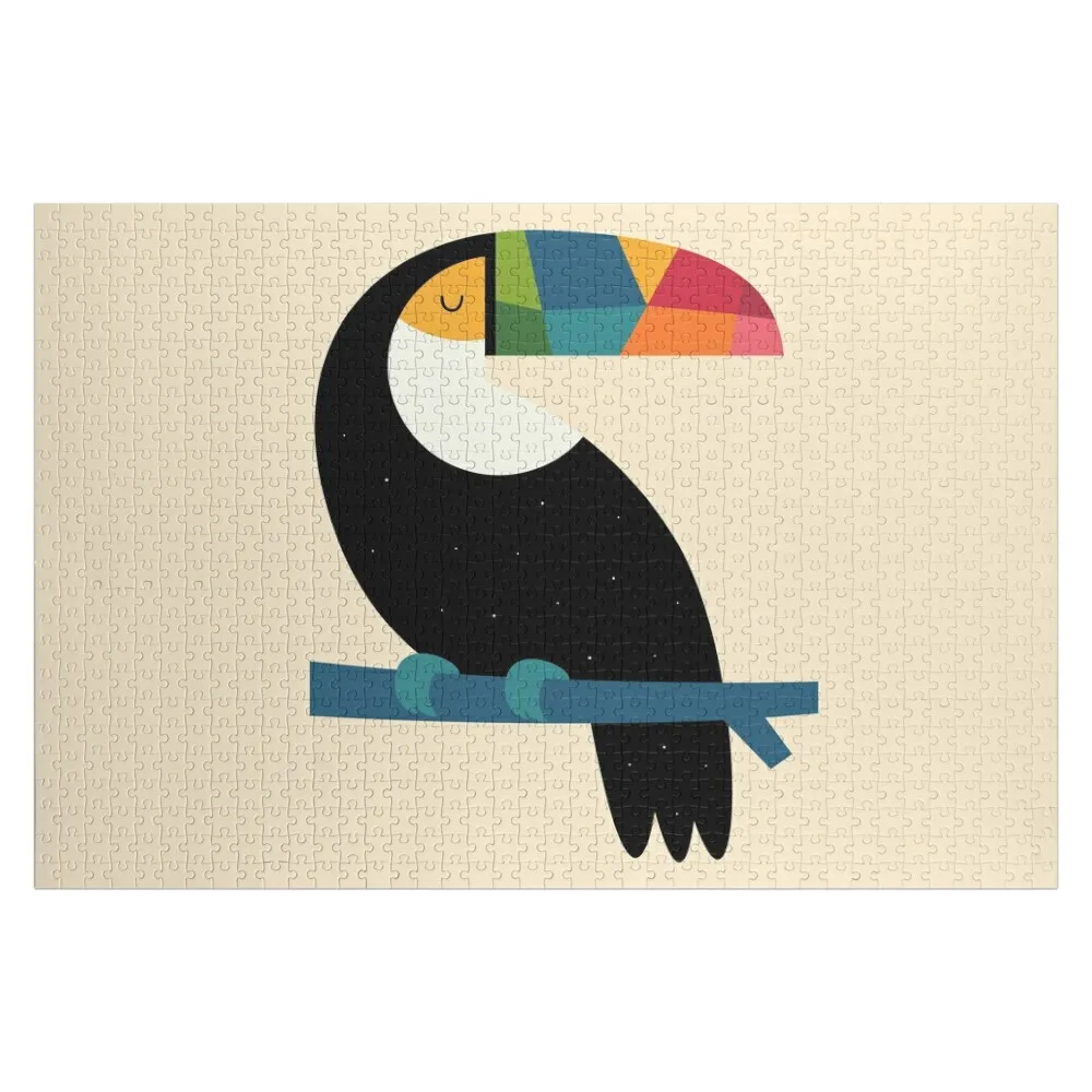 Rainbow Toucan Jigsaw Puzzle Customizable Child Gift Personalized Toys Personalized Child Gift Photo Puzzle