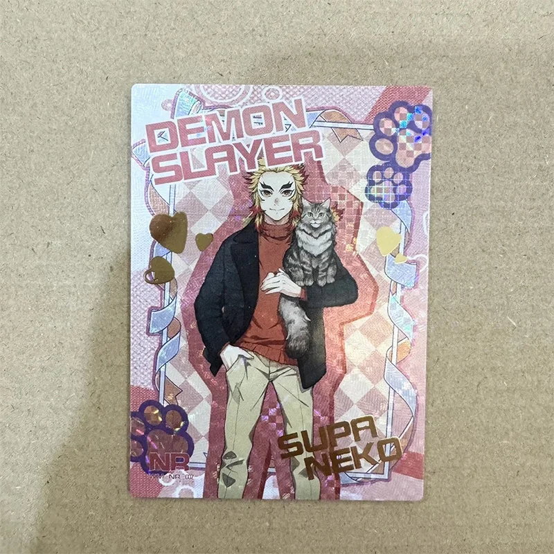 Cartes de Collection Anime Demon Slayer NR Kanroji Mitsuri Kochou Shinobu Tokitou Muichirou, jouets cadeaux de noël et d'anniversaire