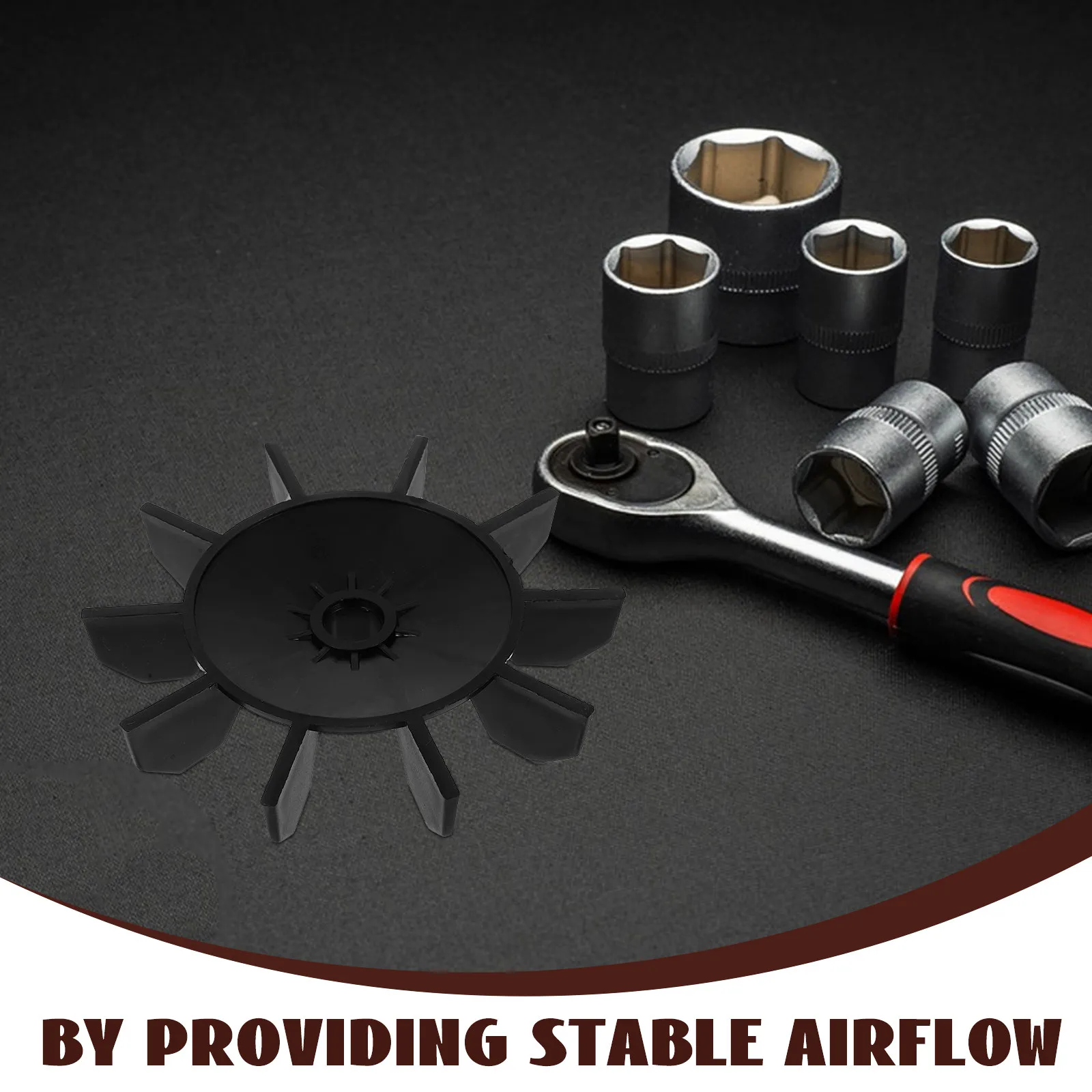 Small Air Compressor Fan Blade ABS Cooling Fan Replacement for Portable Pneumatic Tools