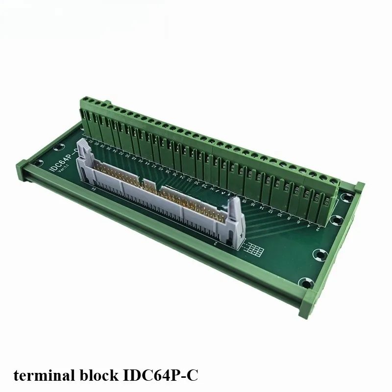 1PCS Terminal block IDC64P-C 64P horn seat to terminal PLC relay 64 core to terminal C model