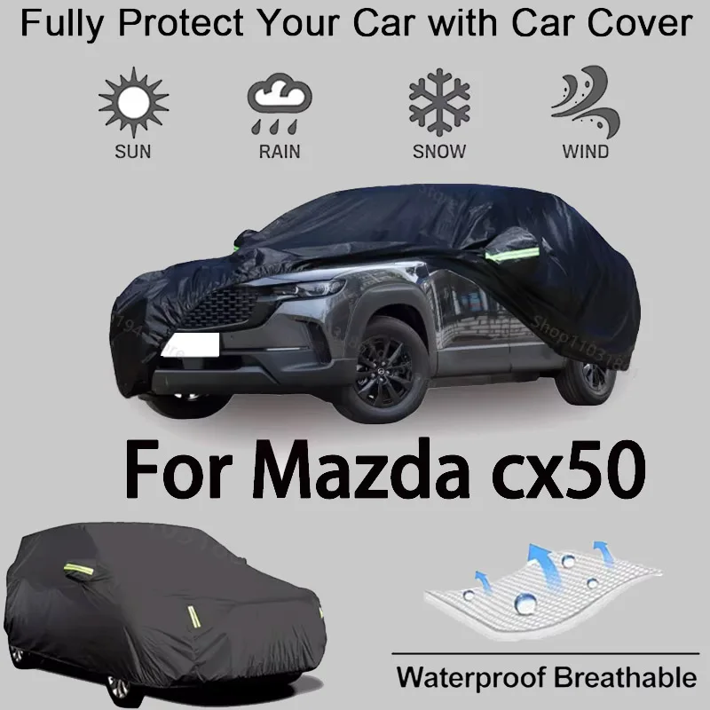 

Full Car Cover For Mazda CX50 Outdoor Protective Gear-Snowproof, Sunshield, Waterproof and Dustproof Automobile Accessories