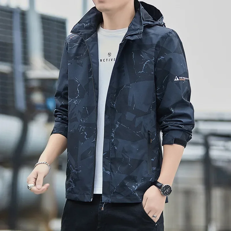 2026 Autumn Hiking Jackets Outdoor Male Soft shell Windbreaker Waterproof Thermal Mountain Climbing Sports Breathable Jacket