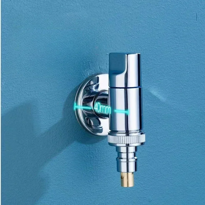 Brass quick-opening washing machine automatic water stop valve universal installation G1/2