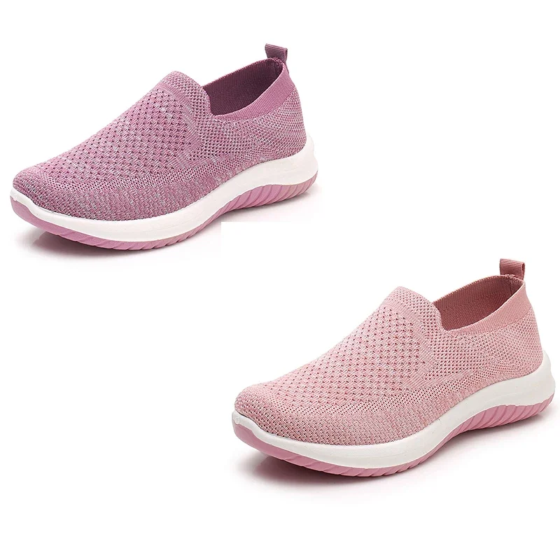 

Women's New Foreign Trade Women's Shoes Soft Sole One Pedal Mother Breathable Non-slip Middle-aged Elderly Walking Shoes