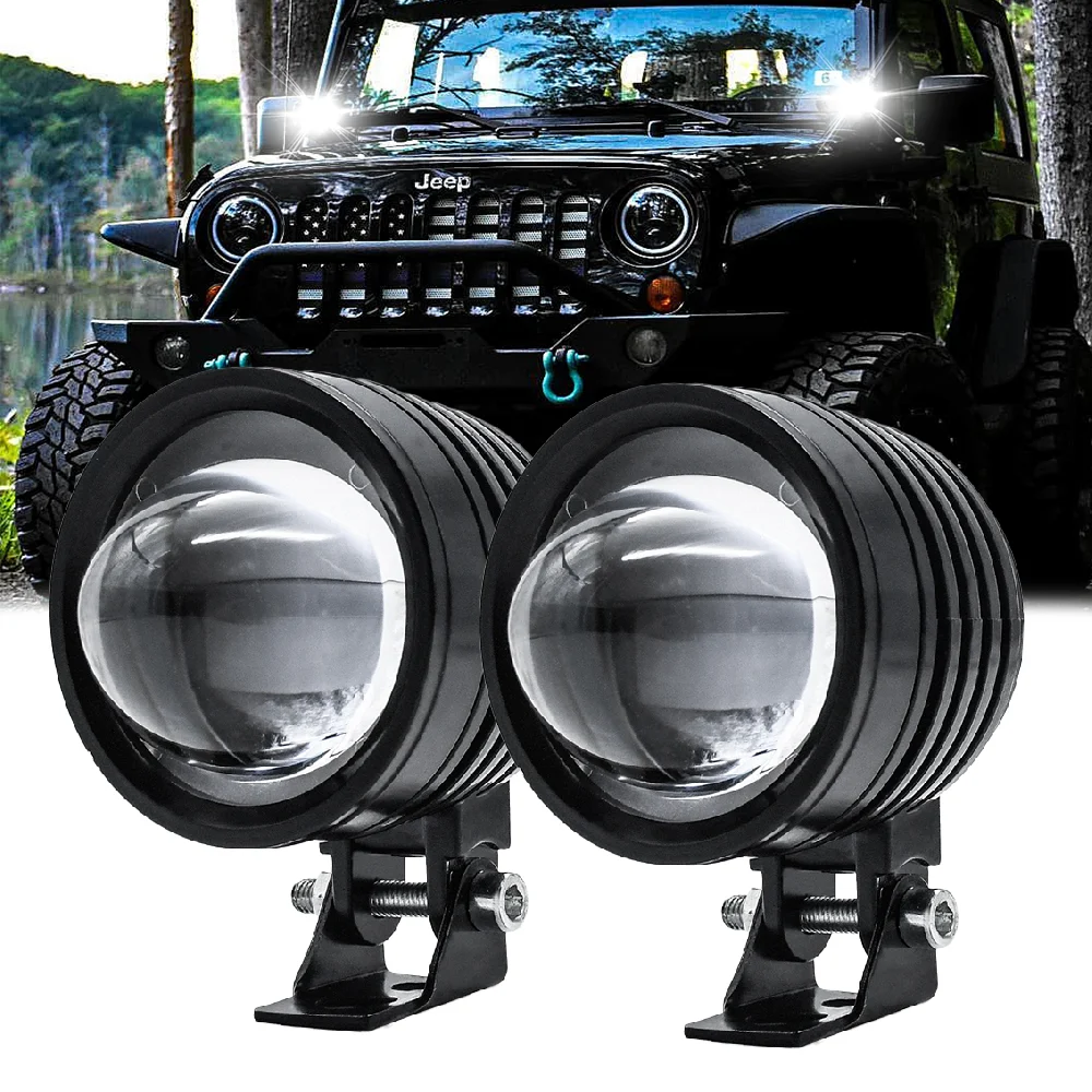 LED Fog Lights Spotlight Bar for Car Super Bright  Fog Driving Light  Combo Motorcycle Spot Flood Beam 12V 24V Fog Lighting