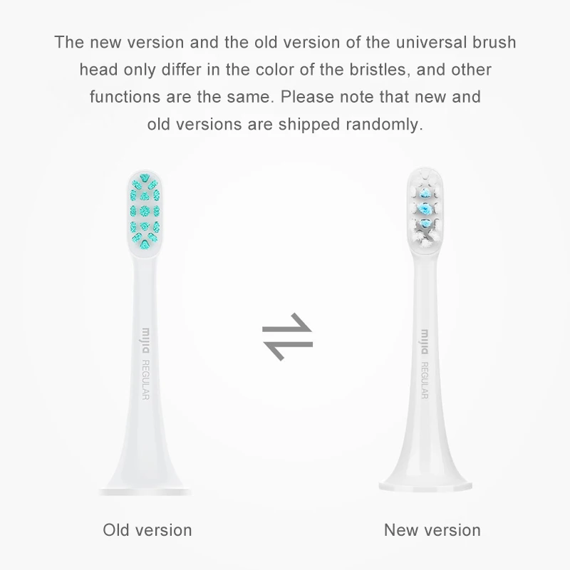 3/6PCS Original Mijia T300 T500 Sonic Electric Toothbrush Head Teethbrush Replacement Heads Acoustic Oral Hygiene Clean image 6