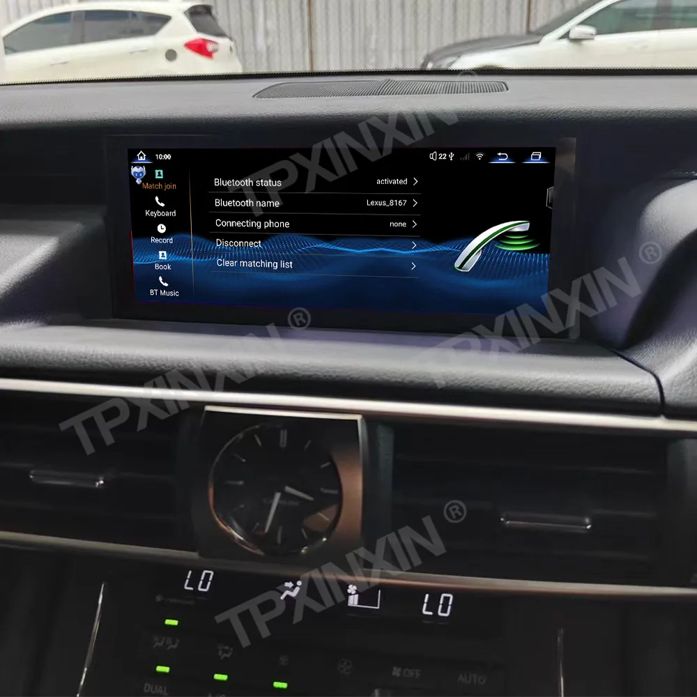 Qualcomm 668 Rádio do carro para Lexus RC, IS Series 2013-2017, Leitor de vídeo multimídia, Navegação GPS, Unidade Carplay, Android 13 Screen