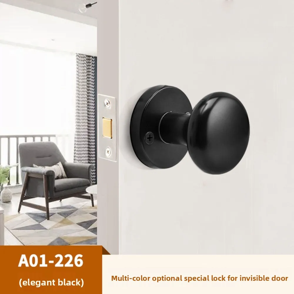 حمام من الفولاذ المقاوم للصدأ قفل باب بدون مفتاح قفل باب خشبي منزلي قفل داخلي مقبض باب مؤشر أسود وأحمر وأخضر #5