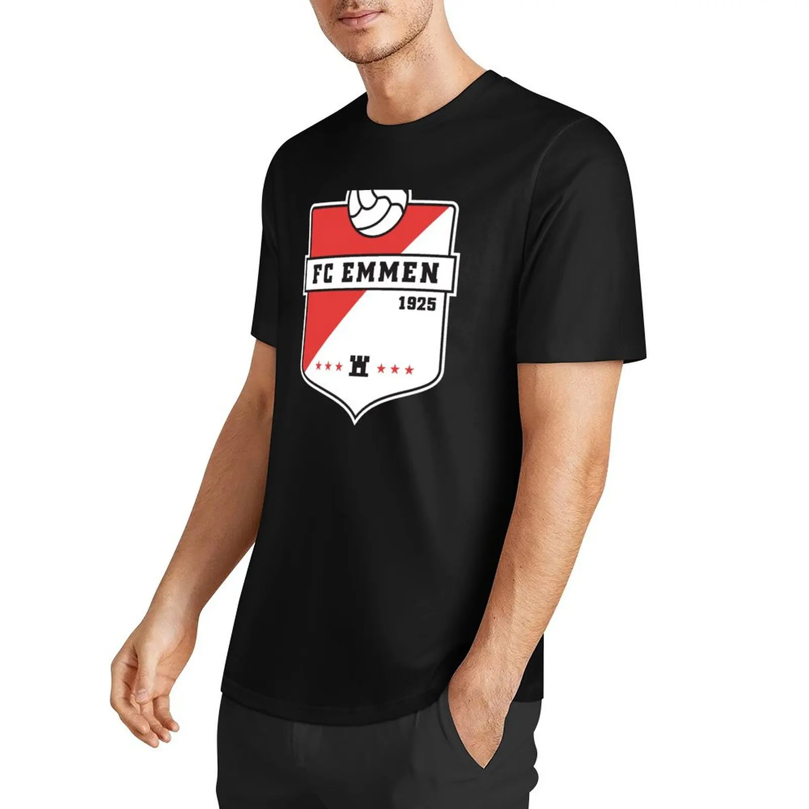 FC Emmen Badge/Logo T-Shirt anime clothes oversized shirts graphic tees tees mens graphic t-shirts anime