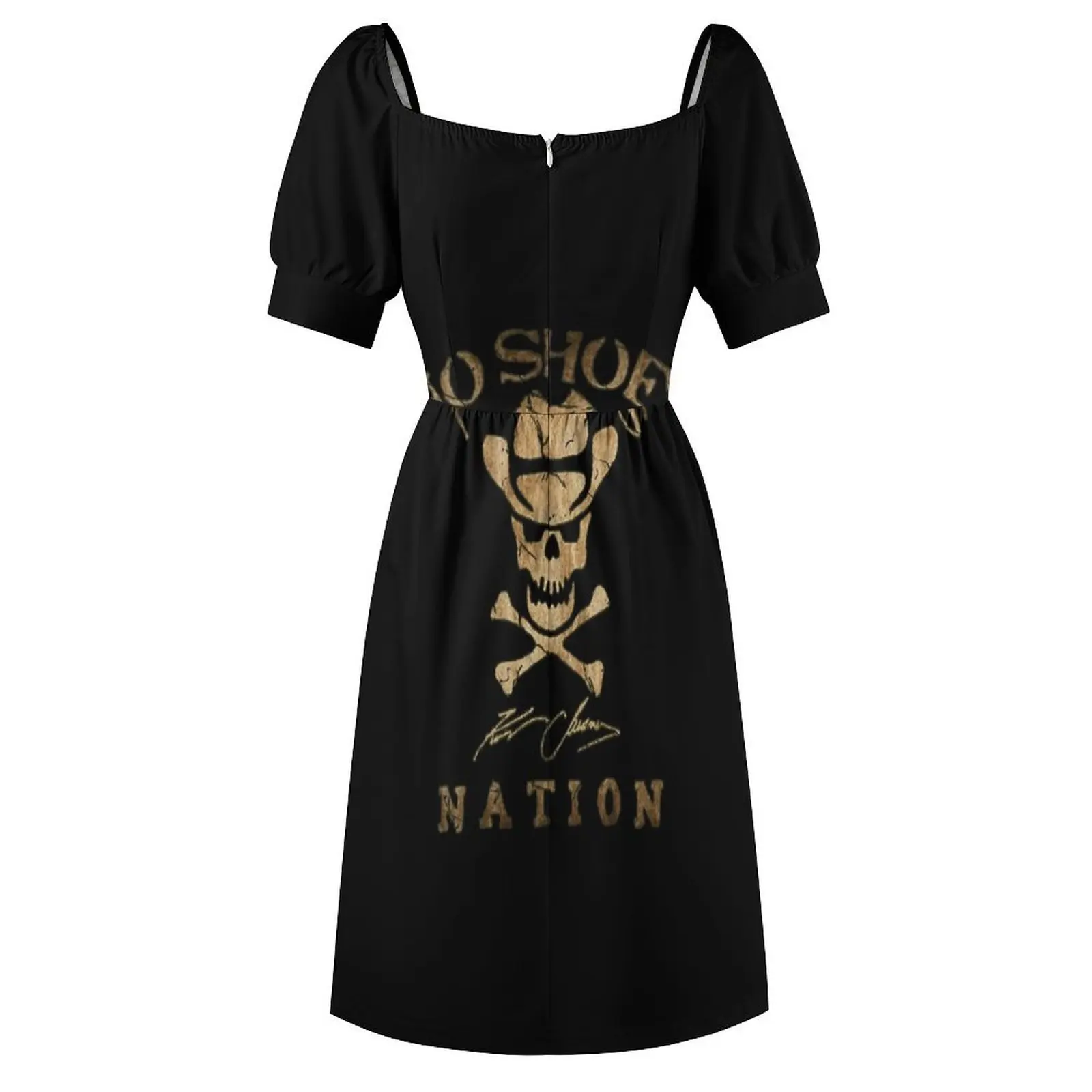 Skull cowboy shirt No shoes vintage Short Sleeved Dress women's evening dresses Summer women's clothing prom dress 2025 Dress