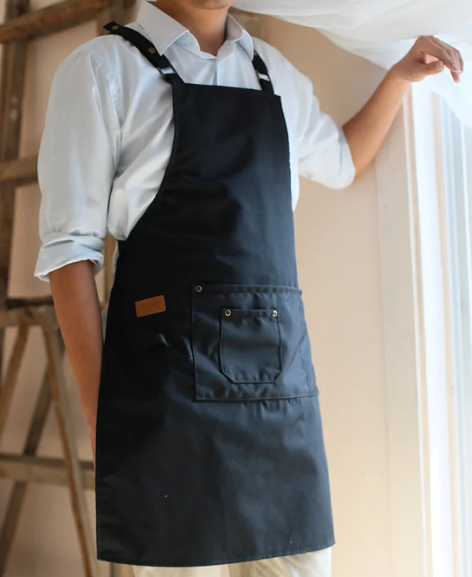 Avental de trabalho americano simples, masculino e feminino, tamanho único, serve para todas as cafeteras, restaurantes, roupas de trabalho