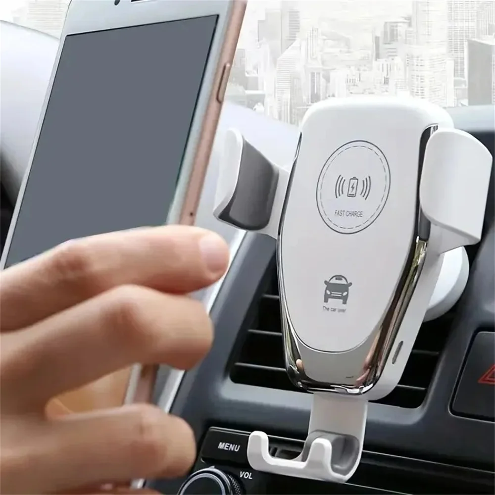 30W Car Wireless Charging Phone Holder 360° Rotation Car Navigation GPS Bracket For iPhone Xiaomi Samsung Fast Charging Station