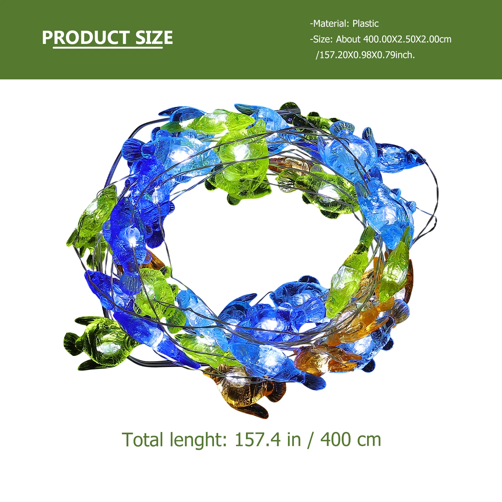 

Led Marine Fish String Lamp Decorative Light For Kids Room Bedroom Living Room Party Ocean Home Decor Fish Shape