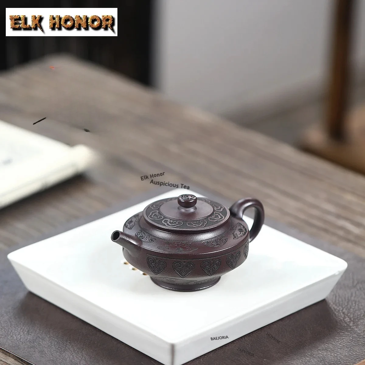 200ml Antique Yixing Purple Clay Teapots Artists Handmade Weekly Count Pot Raw Ore Mud Tea Maker Kettle Chinese Zisha Tea Set