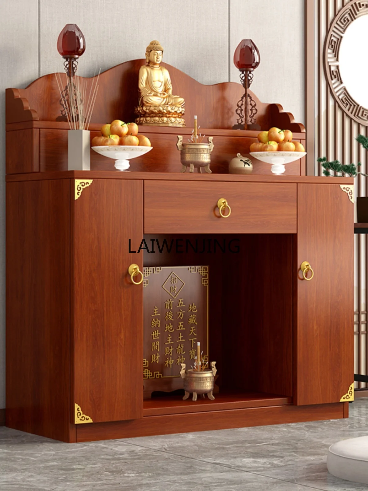 LY simple table Buddhist platform light luxury Zhongtang incense case modern widening and heightening Buddhist platform