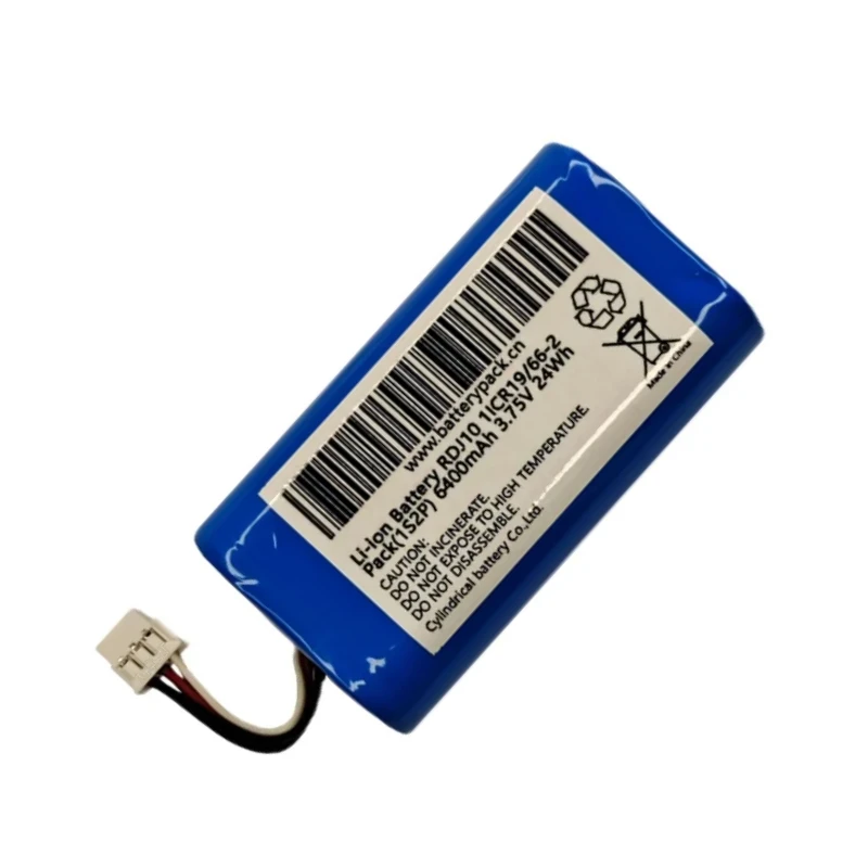 New RDJ10 3.75V 6400mAh 24Wh Li-ion Hard Drive Box Battery with 6-wire Plug Rechargeable Battery Pack
