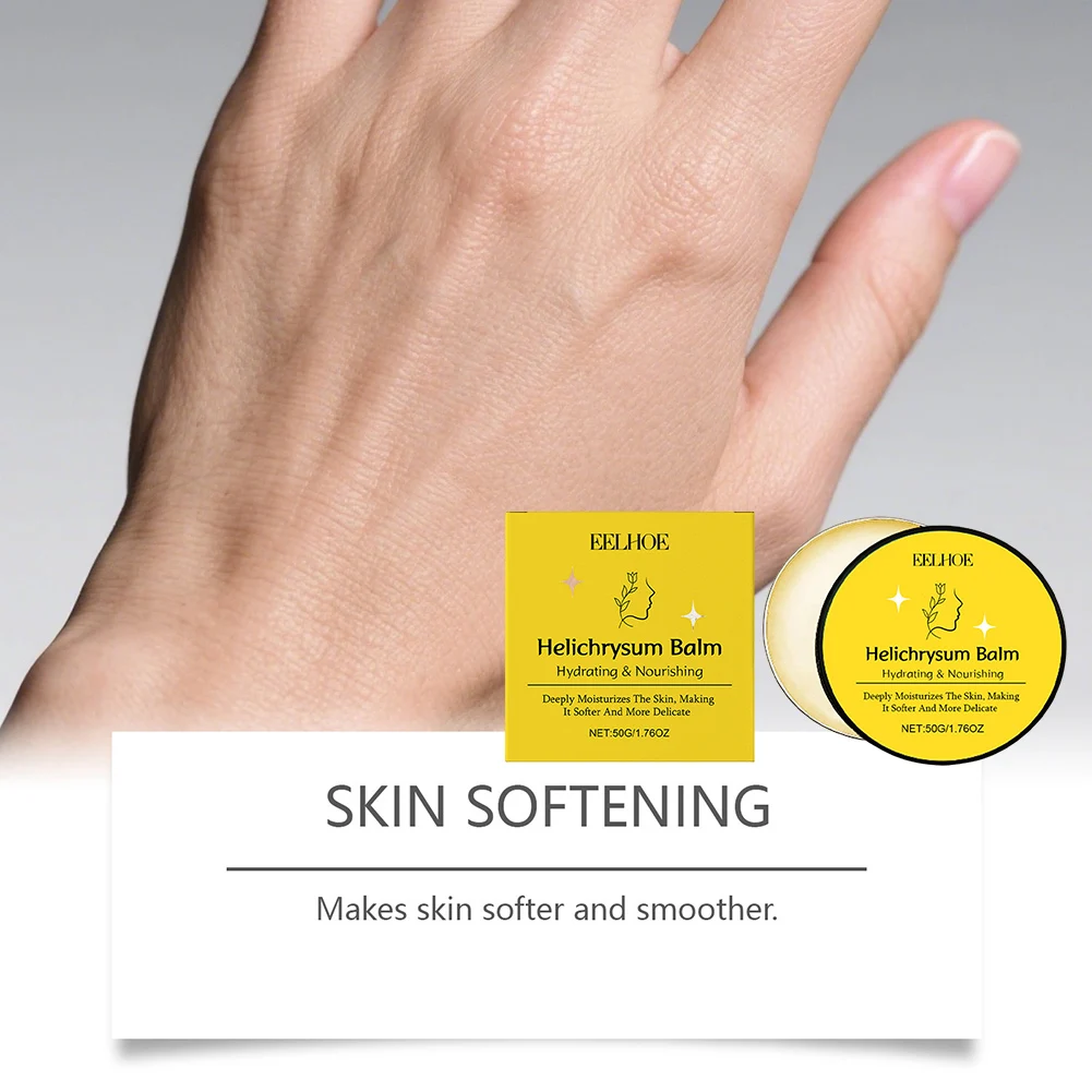 50g Organic-Helichrysum Balm With Sheas Butters Beeswa Jojoba-Seed Oil Ultra-Moisturizing Skin Healing Multipurpose Salve