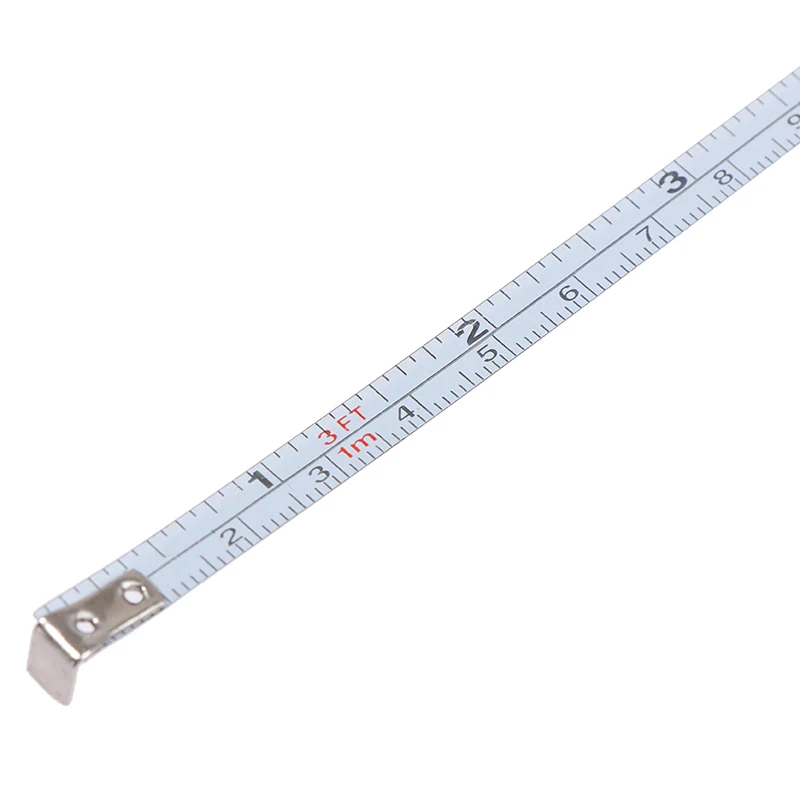 1M/3ft Retractable Stainless Steel Pocket Measuring Ruler Tape Measure Keychain