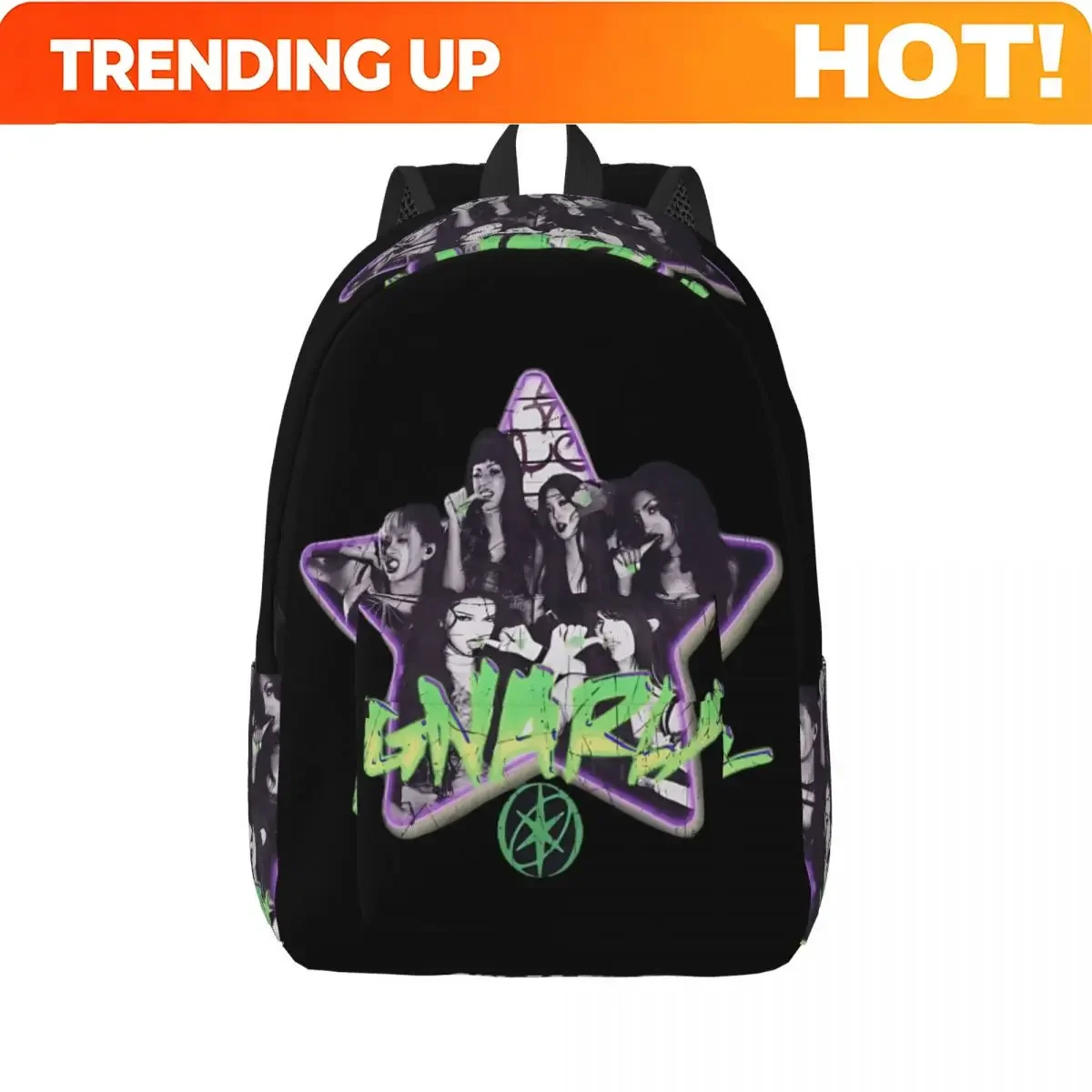 Custom Bag Gnarly X Katseye Backpack For Boy Girl Kids Student School Bookbag Canvas Daypack Kindergarten Primary Bag Gift
