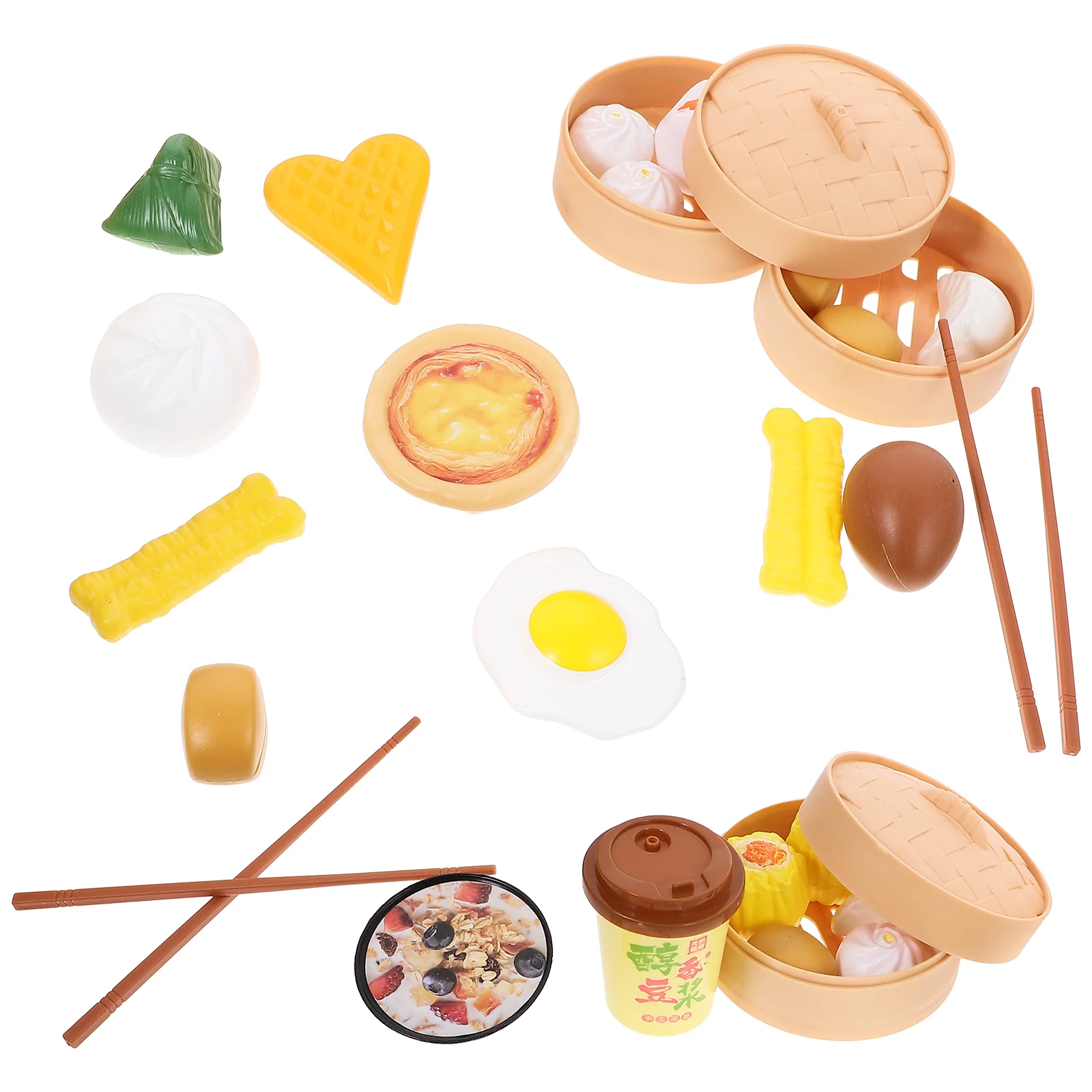 

29 Pcs/2 Child Kitchen Toy Steamer Children’s Toys Plaything Childrens Steamed Buns