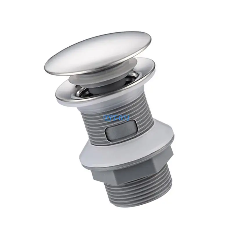 E15A Basin Sink Bounce Type Drain Waste Stopper Kitchen Bath Drain Stopper Drain Waste Stopper Push Button Sink Plug