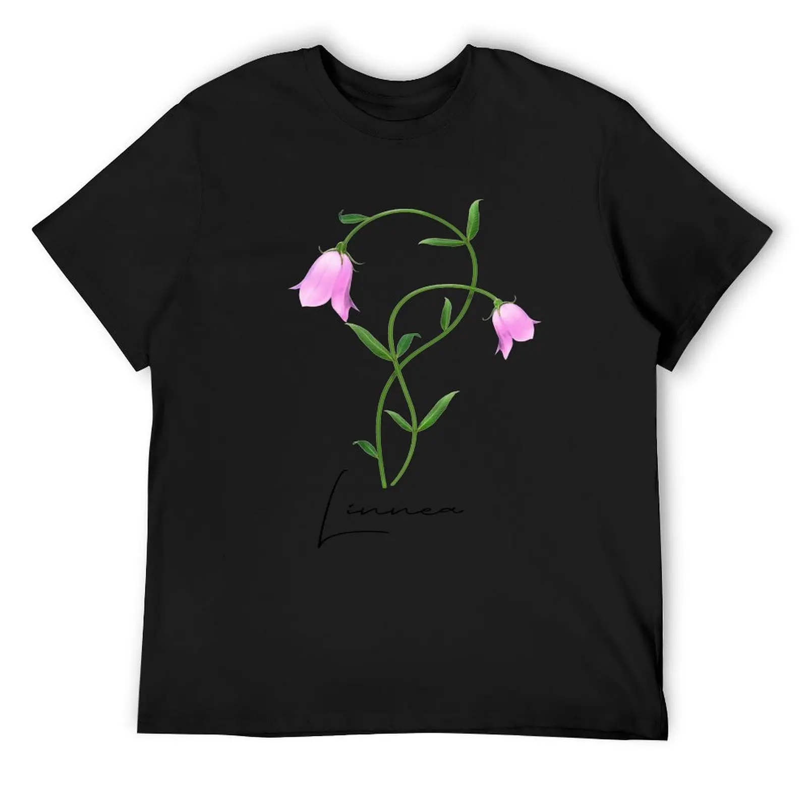 Nordic Wildflower Linnea Twinflower Pretty Pink Flowers floral T-Shirt blacks anime t shirts cute tops mens shirts graphic tee