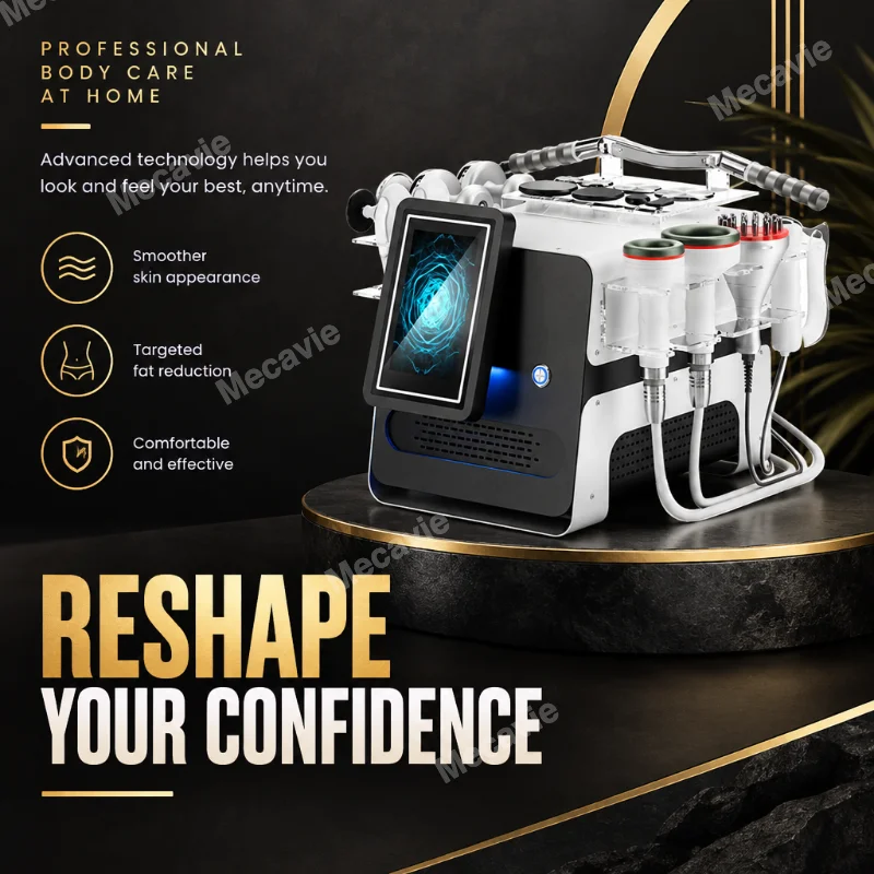 Multi Function Body Sculpting Machine Featuring Rf Probe Ems Micro Lift Fascia Knife Thermal Applicator And Handheld Roller
