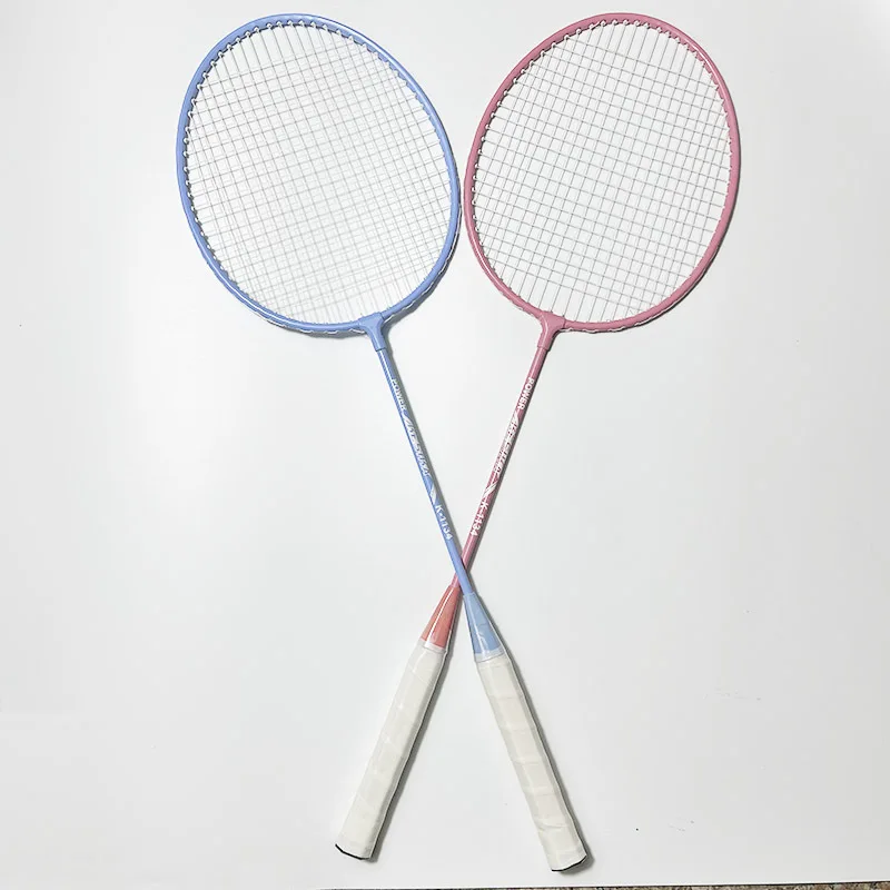Adult couple's badminton rackets, Macaron color, durable rackets