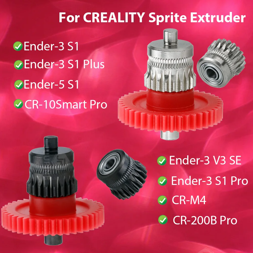 

Для Экструдера Creality Sprite, шестерни, нано-покрытие, форма, стальные шестерни, стандартные для CREALITY Sprite, комплект экструдера Ender 3