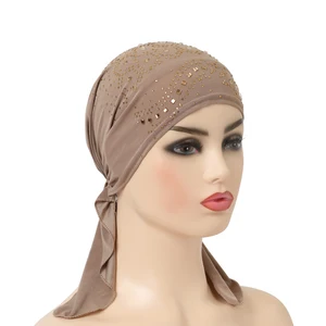 عمامة حجاب مع العديد من الأحجار ، وشاح إسلامي ، قبعة ووشاح عصري ، أميرة غطاء رأس ، H088 أفضل 8 مبيعات عمامة رجالية عربية - رقم 5