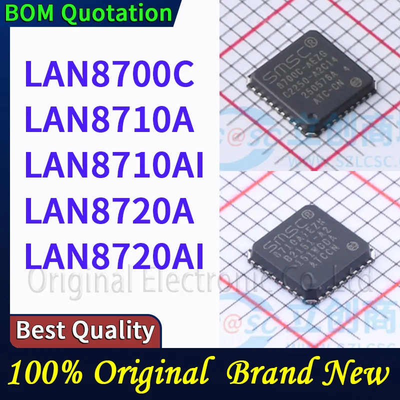 

5 шт./лот LAN8700C LAN8710A LAN8710AI LAN8720A LAN8720AI В наличии Оригинальные высококачественные компоненты