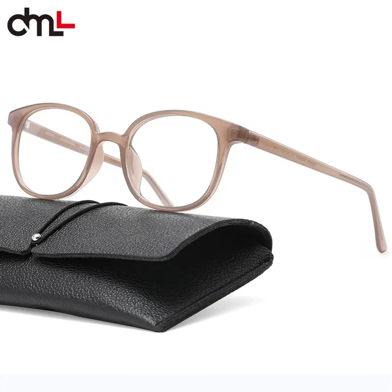 

DML Tr90 Light Material Fashion Computer Reading Glasses High Quality Ladies Reading Glasses Transparent Pink Frame HD Lenses