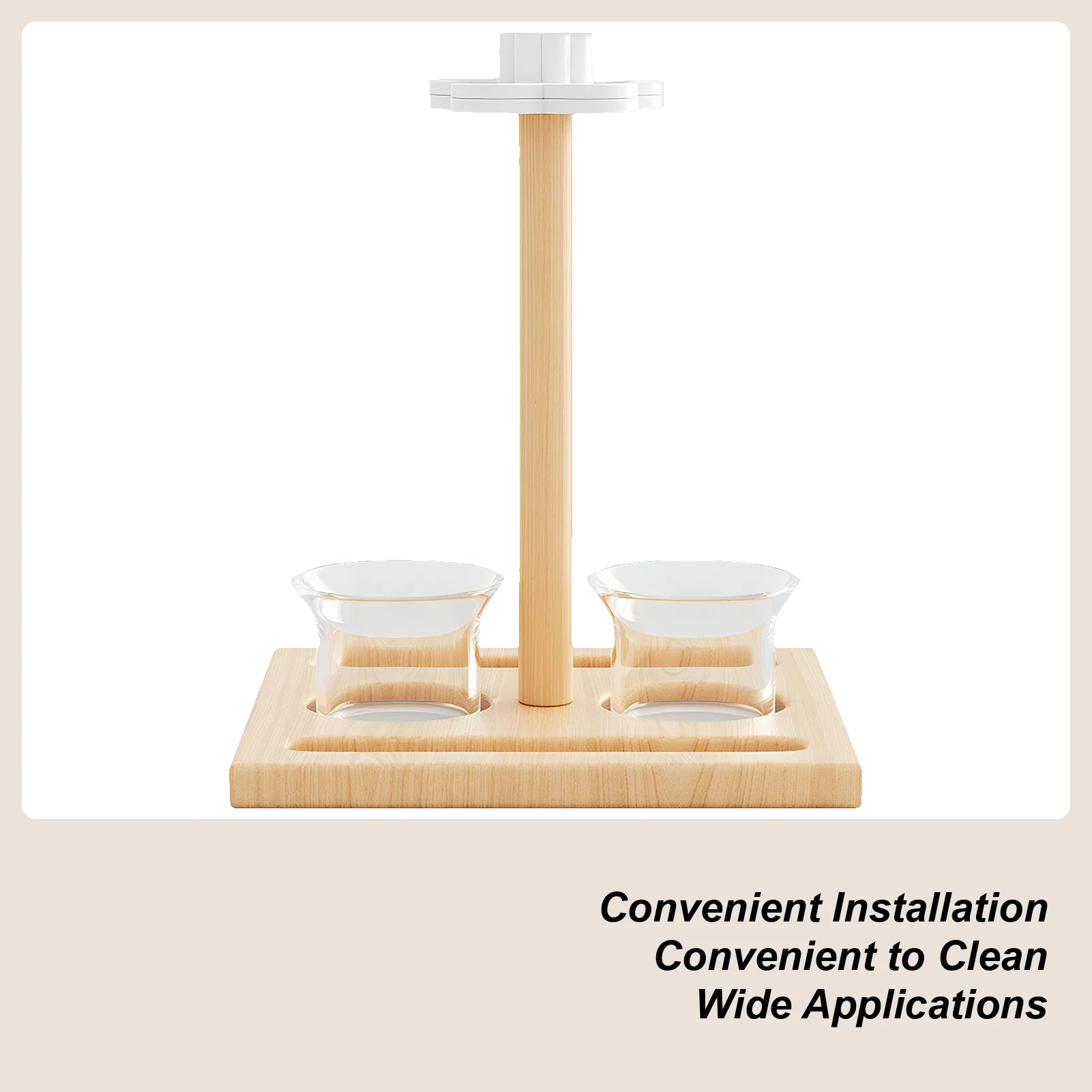 

Деревянная перьяжка с кормушками для попугаев, волнистых попугайчиков, конюр и неразлучников, аксессуары для клеток