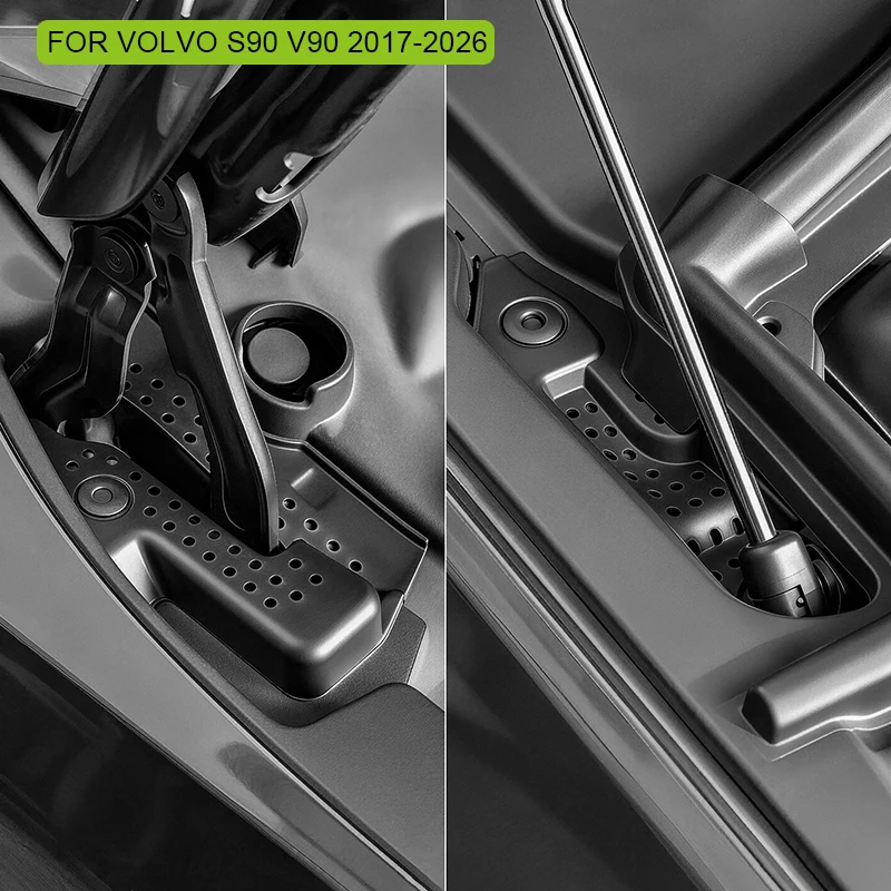 4pcs Anti-leaf Debris Blocking Wiper Drain Slot Modified Drain Retrofit Hood-drain Hole for Volvo S90 V90 XC60 Rain Gutter Cover
