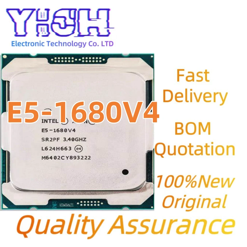 E5-1680V4 SR2P8 8Core 16Threads LGA2011-3 20NM E5-1680 V4 20NM 3.4GHz 20M E5 1680V4 E5