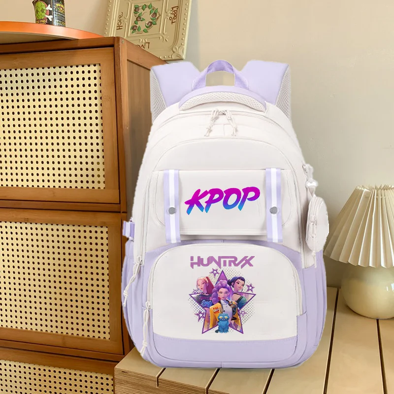 

Kpop Demon Hunters для мальчиков и девочек, милые рюкзаки с рисунком аниме, школьная сумка, модный рюкзак для студентов, подарки в школу, новинка