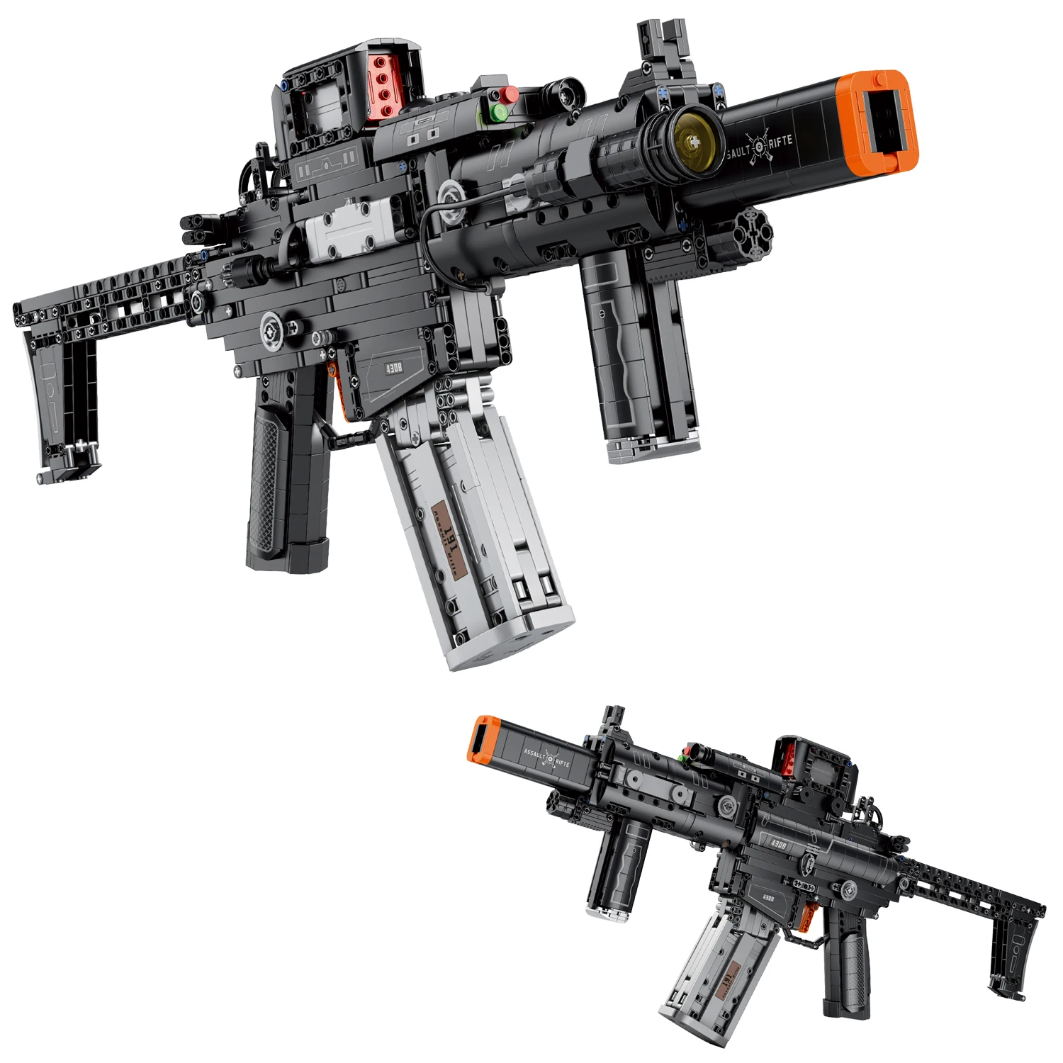 Technische militaire bouwstenen Set MCX Assault Rifle Model Kit WW2 Geïnspireerd Special Forces Legerwapens Kinderverjaardagscadeau ​ - afbeelding 2