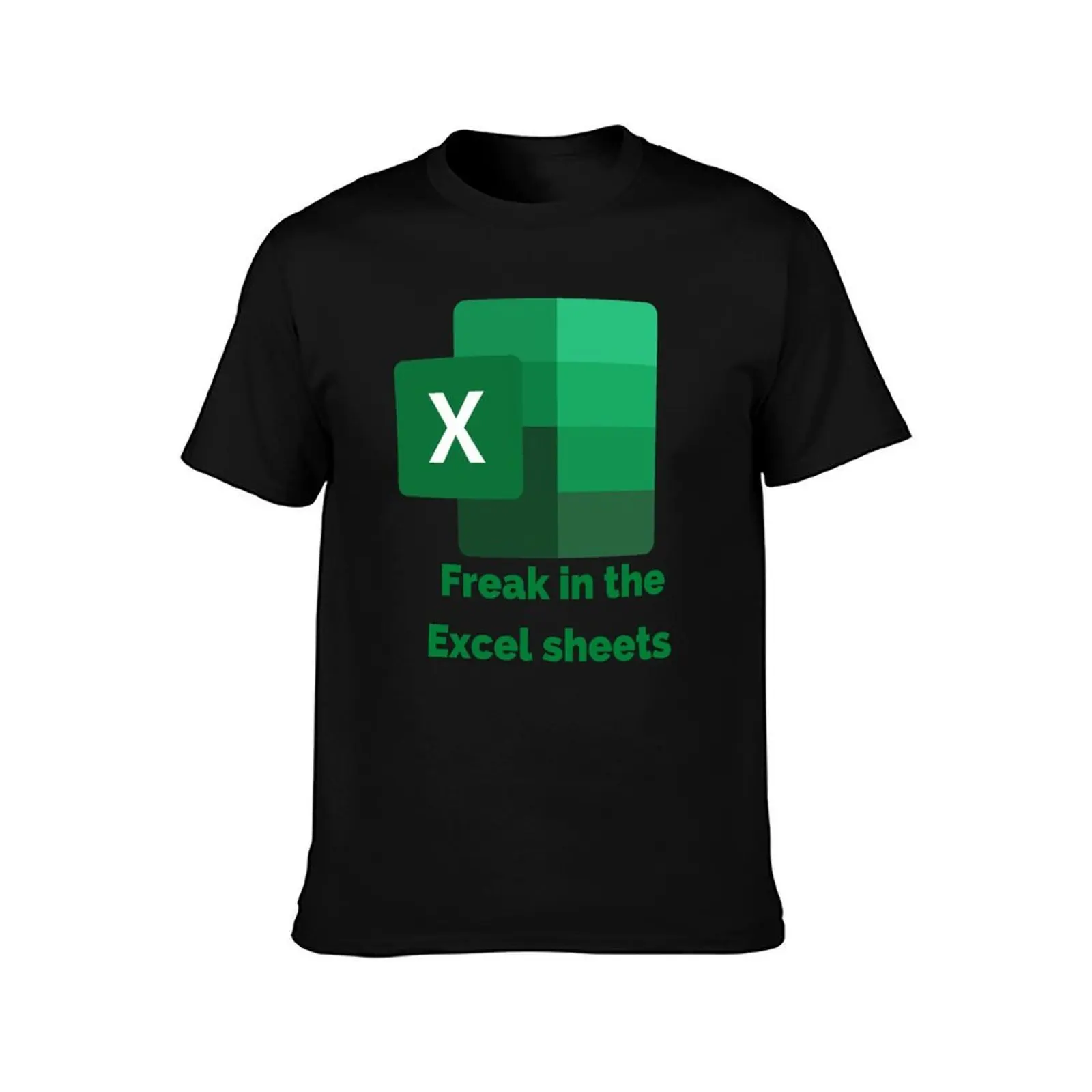 Freak in The Excel Sheets T-Shirt, Summer Casual Cotton Tee, Oversized Streetwear Tops, Vintage Graphic Print, Unisex Men Women