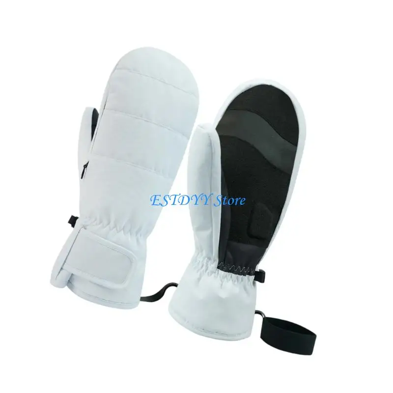 G6DE قفازات التزلج الطقس البارد مع بطانة حرارية سميكة مقاوم للماء يندبروف قفازات الشتاء الدافئة للرجال النساء التزلج الدراجات
