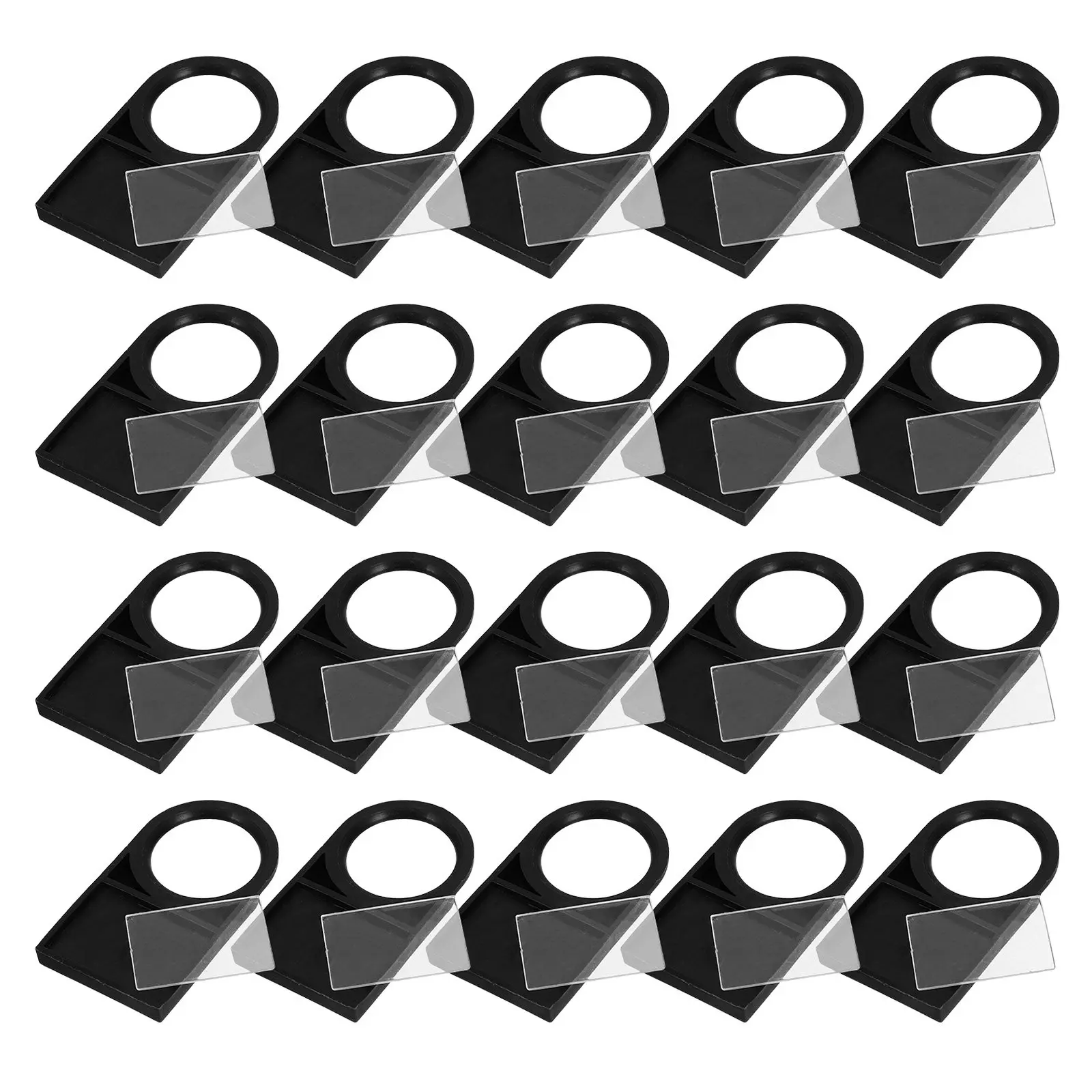 50Pcs Plastic Push Button Switch Indicator Plate Identification Sign 22Mm Round Hole for Electrical Equipment Control Panel