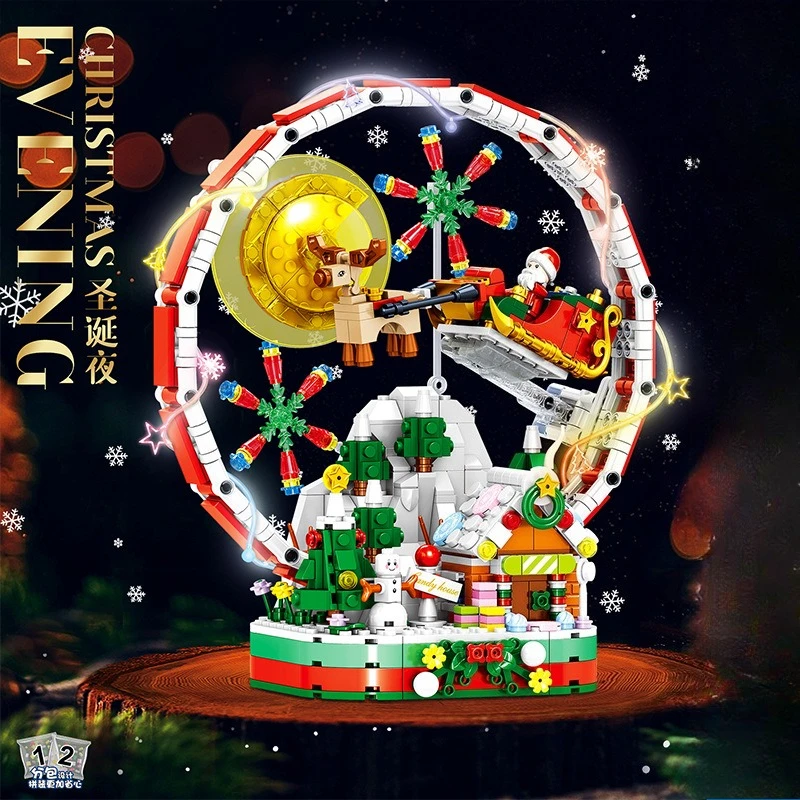 

Christmas building block assembly building block toy ornament mini particle Christmas gift gift