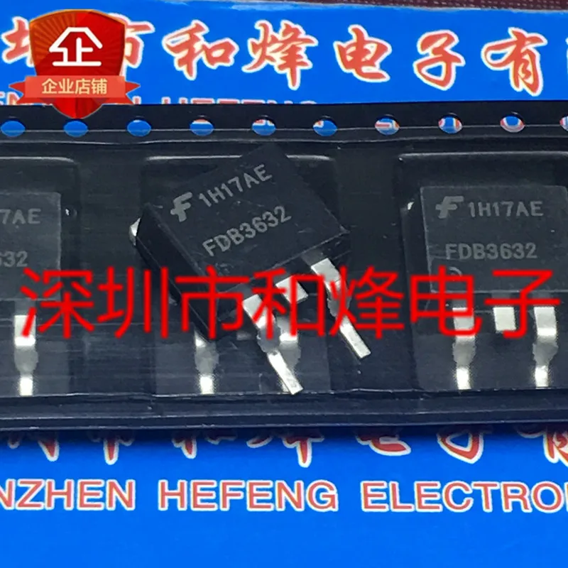 (5 Pieces) FDB3632  TO-263 100V 80A